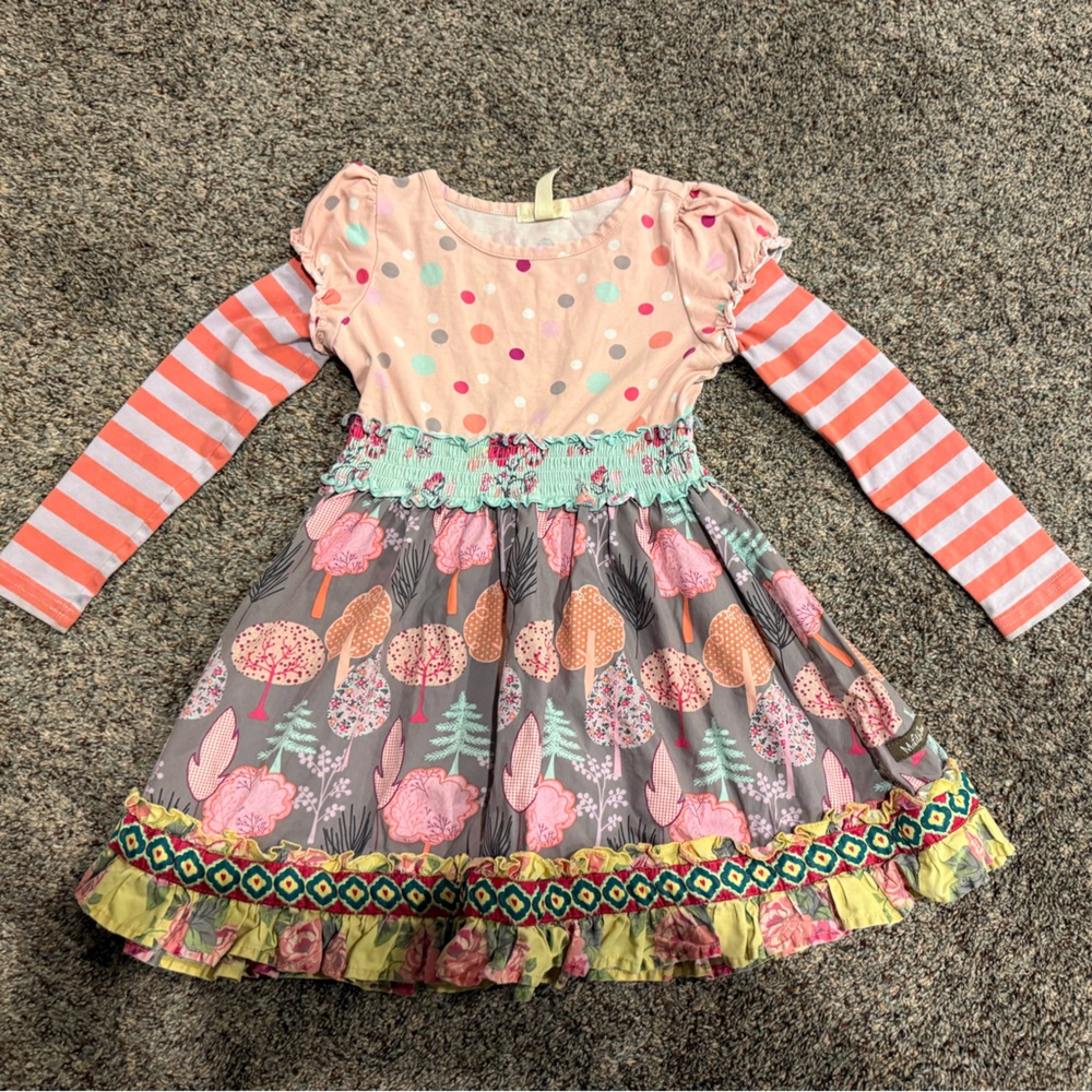 Matilda Jane Pink and White Polka Dot Dress